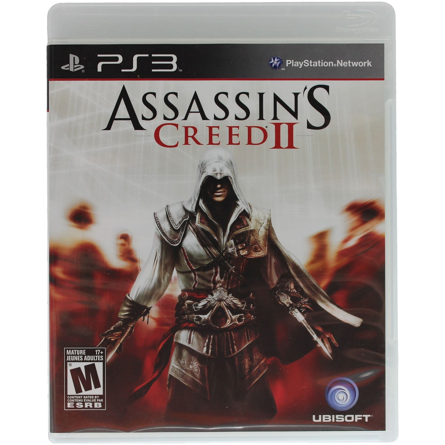 Assassin's Creed II game case for PS3 on a white background
