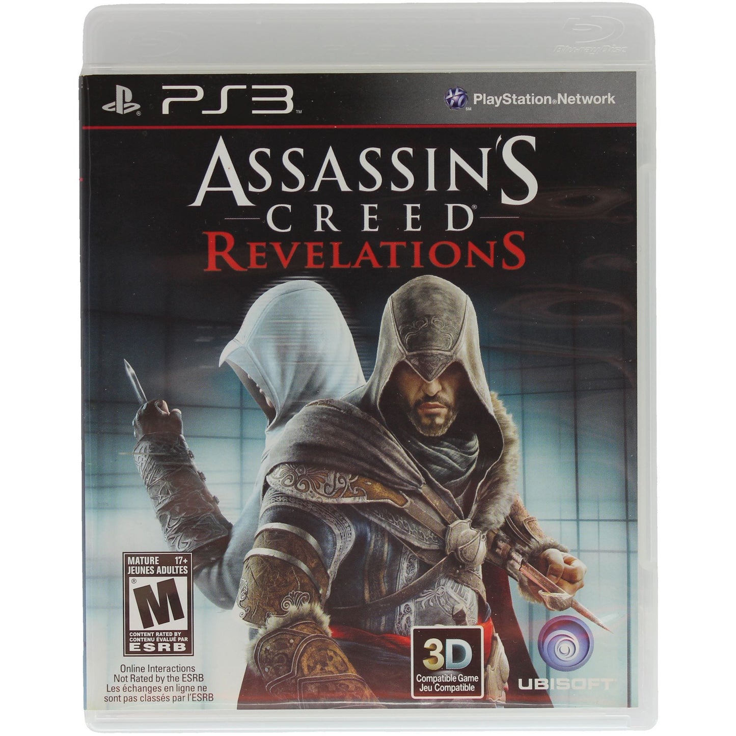 Assassin's Creed Revelations game case for PS3 on a white background