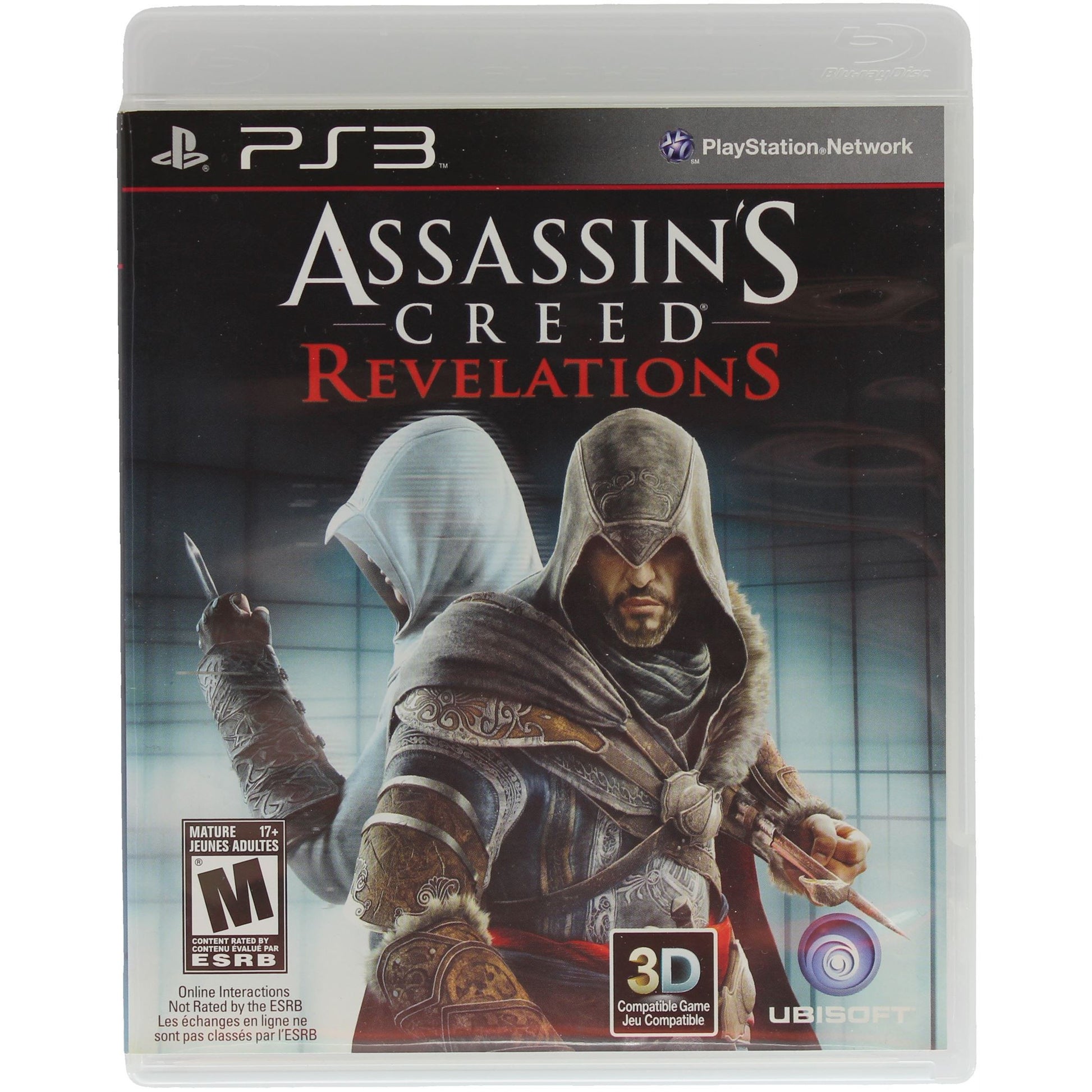 Assassin's Creed Revelations game case for PS3 on a white background