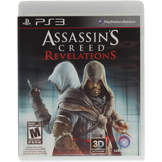 Assassin's Creed Revelations game case for PS3 on a white background