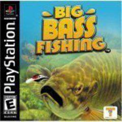 Big Bass Fishing game cover for PlayStation with a large bass on the cover.