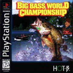 Game cover for 'Big Bass World Championship' on PlayStation with a large bass and boat in the background.