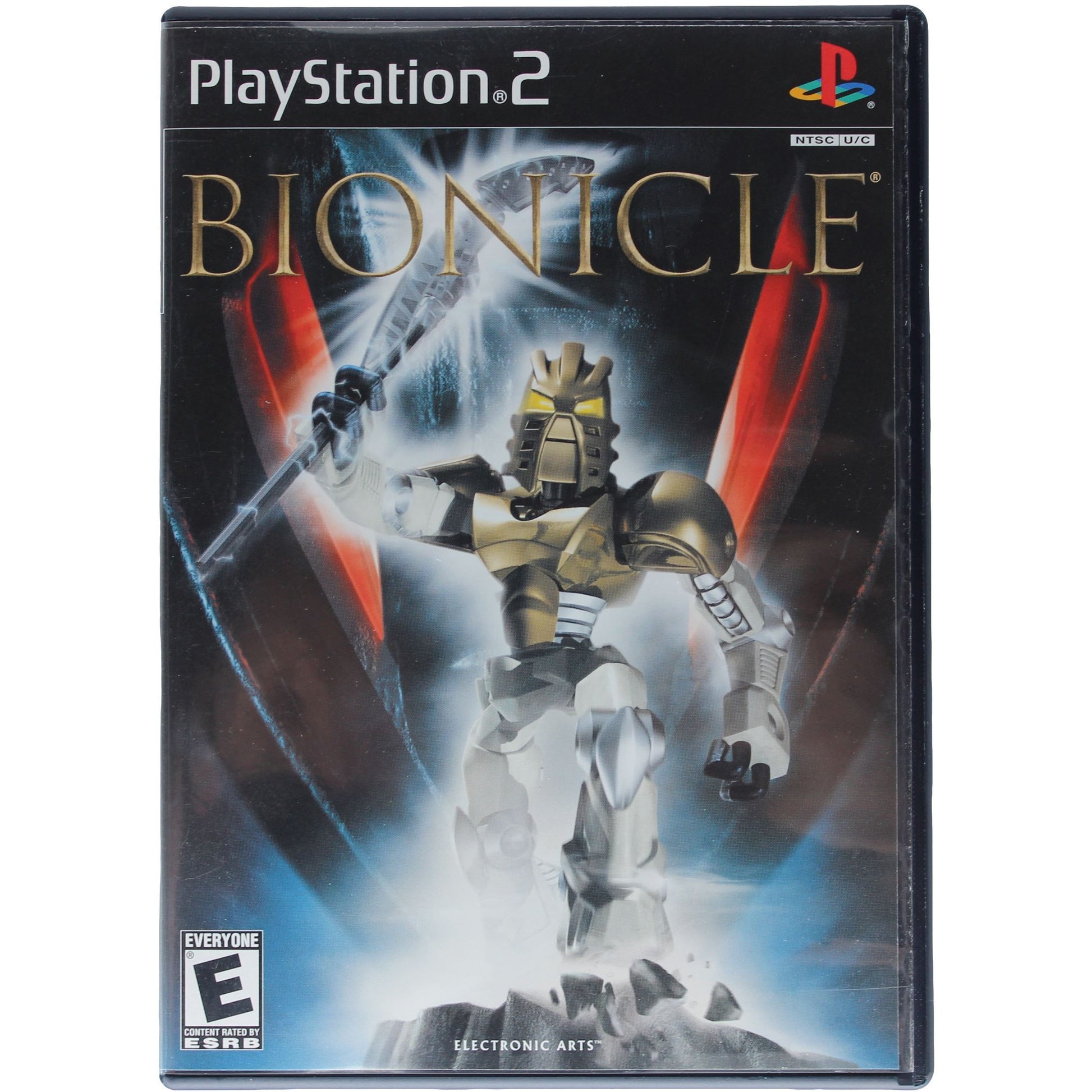 Bionicle game for PlayStation 2 with robot character on cover