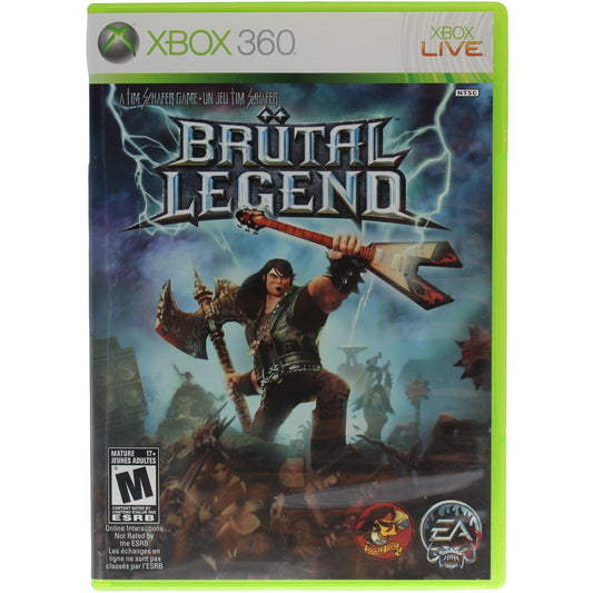 Xbox 360 game case for 'Brçátual Legend' with a character holding an axe on a blue background.