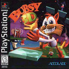 PlayStation game case for 'Bubsy' featuring a cat and a mouse character.