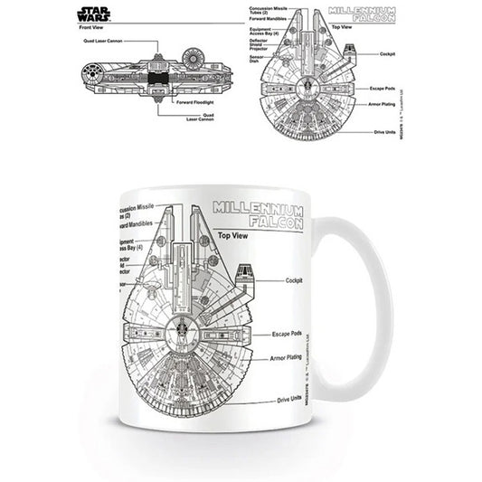 Star Wars Millennium Falcon 11 Oz Ceramic Coffee Mug