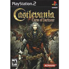 PlayStation 2 game cover of 'Castlevania: Curse of Darkness' with a character holding a sword.
