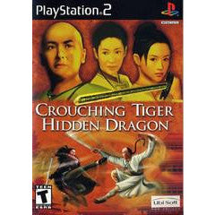 PlayStation 2 game cover of 'Crouching Tiger Hidden Dragon' with martial arts imagery.