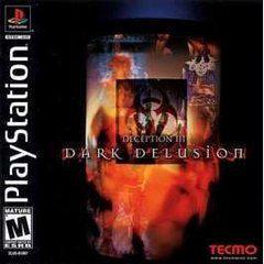 PlayStation game case for 'Dark Delusion II' with Tecmo branding