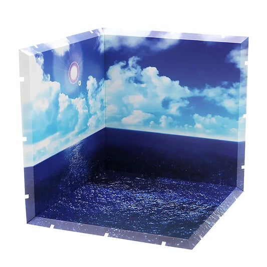 3D model of a room with ocean floor and sky ceiling