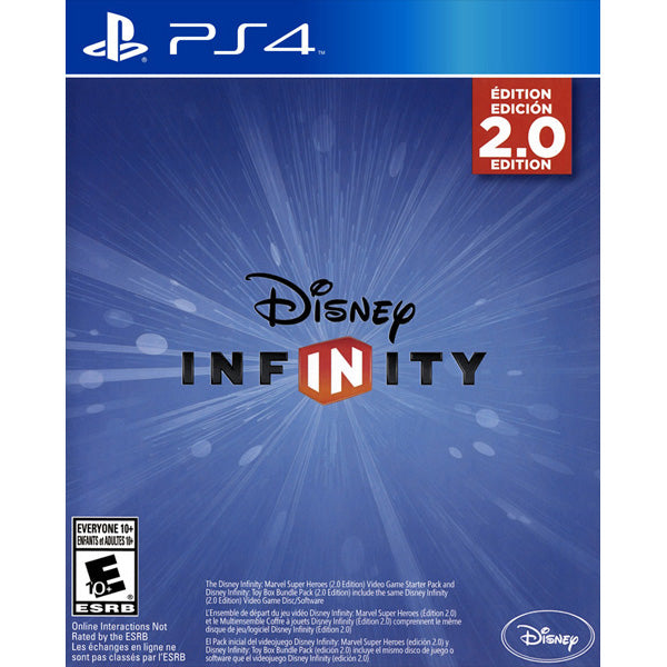 Disney Infinity 2.0 Edition packaging for PS4 with PlayStation 4 logo