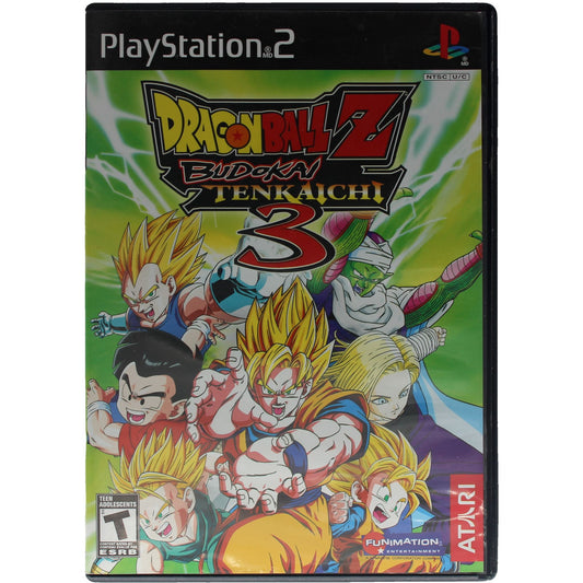 Dragon Ball Z Budokai Tenkaichi 3 game case for PlayStation 2