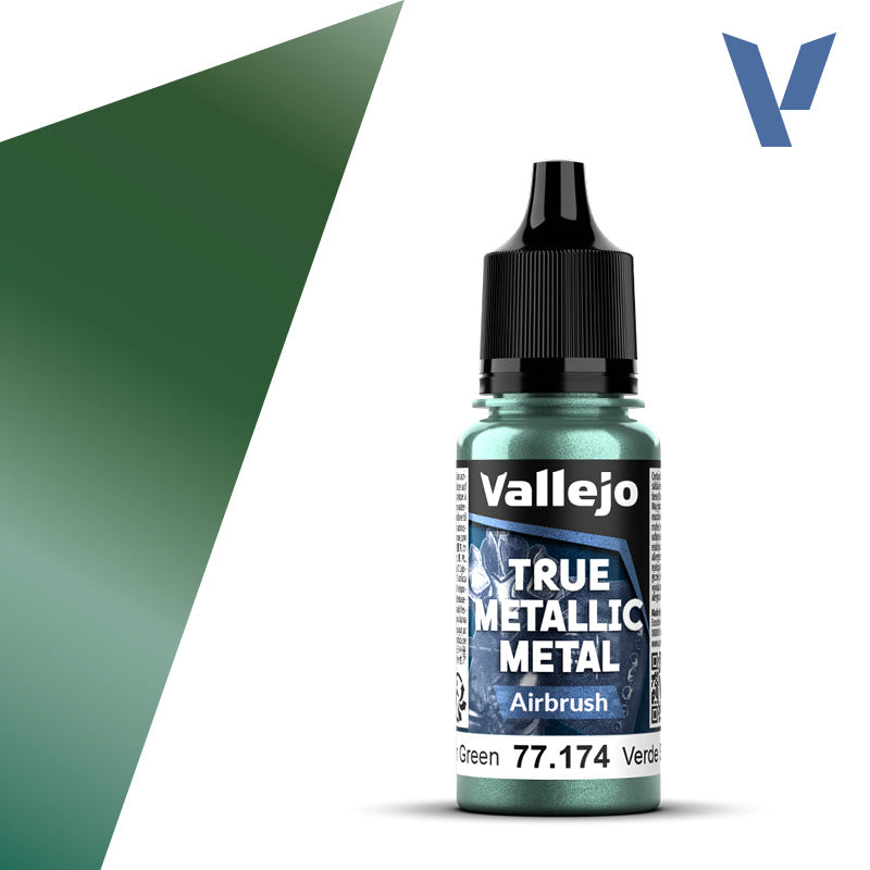 Vallejo - True Metallic Metal: Single Bottles – Dusken Green System 18ml