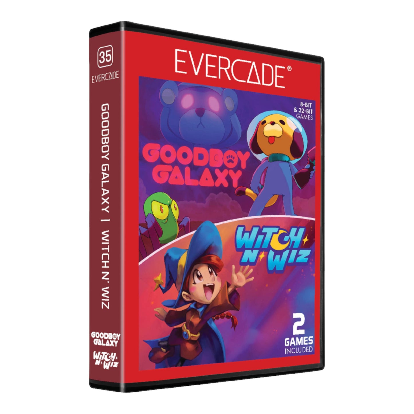 Evercade: Goodboy Galaxy / Witch n Wiz [#35] - Sealed