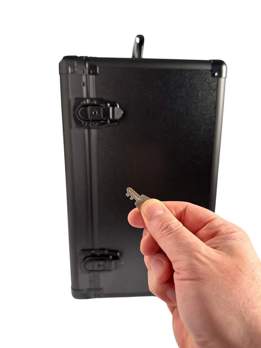 Evoretro Aluminum Miniatures Display and Carry Case with 5 Metal Trays