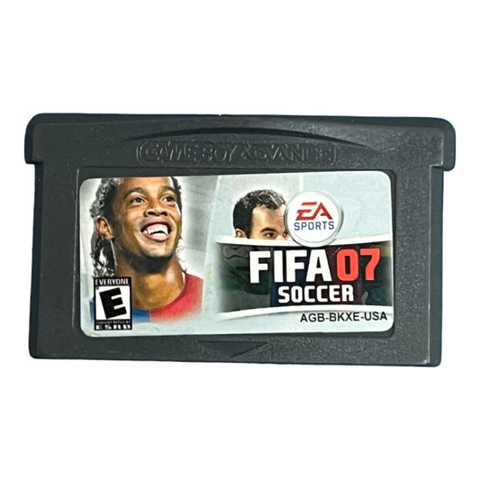 FIFA 07 Soccer game cartridge for Game Boy Advance on a white background