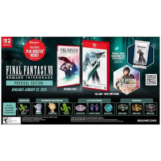 Final Fantasy VII Remake Intergrade - Includes Magic: The Gathering FF Play Booster (Switch2)