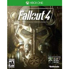 Game case for 'Fallout 4' on Xbox One with a detailed cover design.