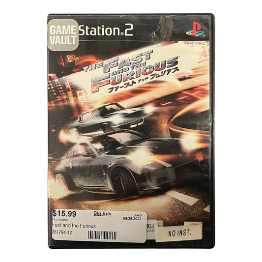 Fast And The Furious (PS2)