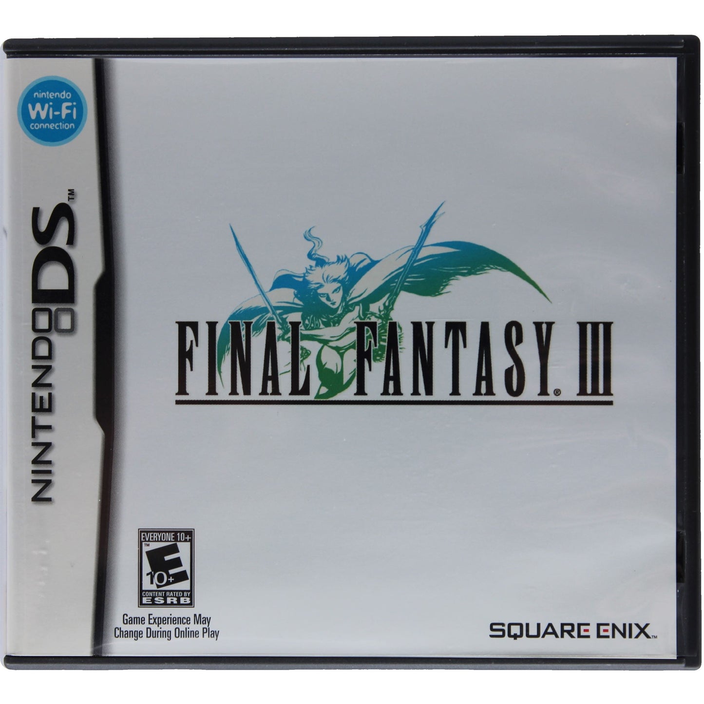 Nintendo DS game case for 'Final Fantasy III' with Square Enix branding.