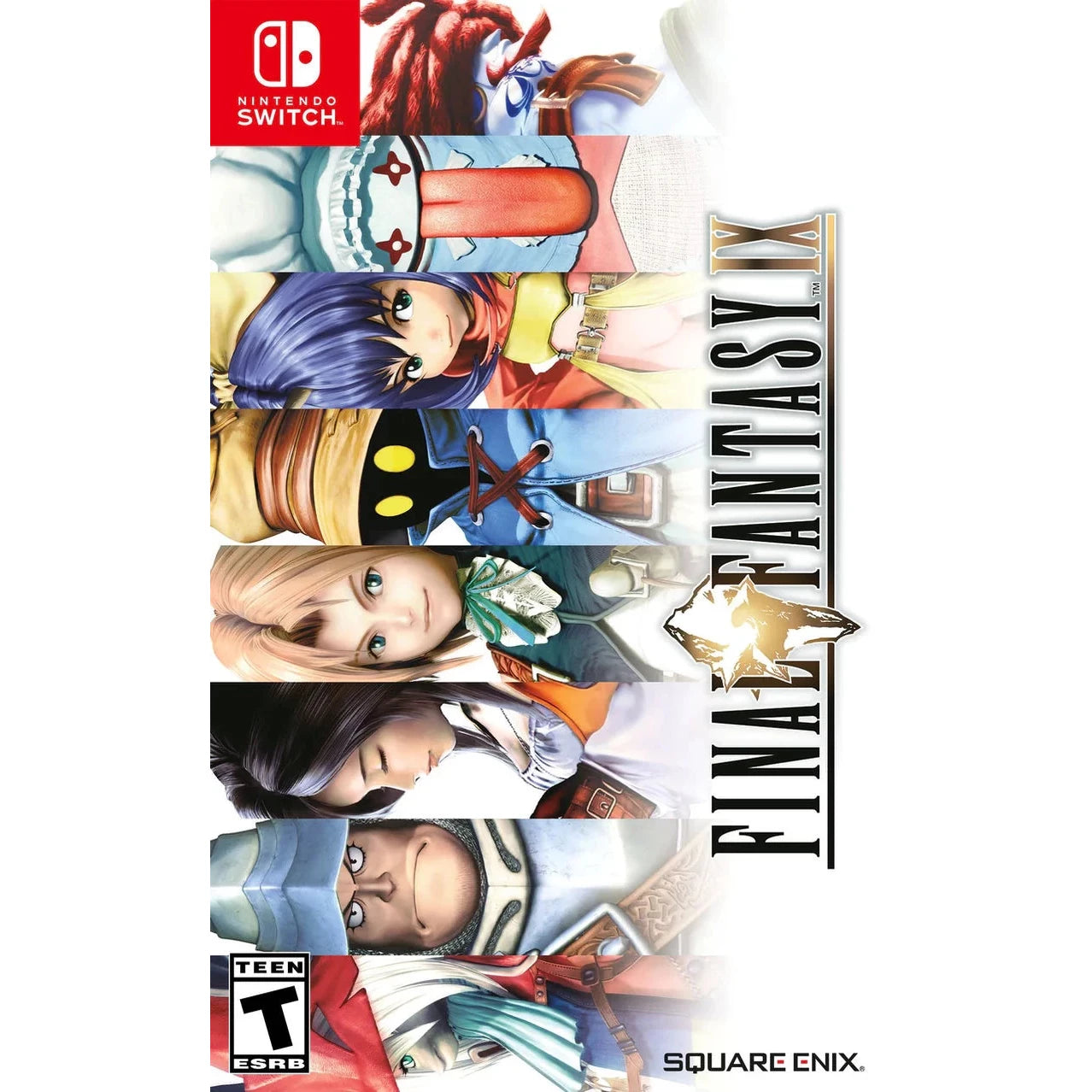 Cover of 'Final Fantasy XV' for Nintendo Switch with character portraits and game logo.