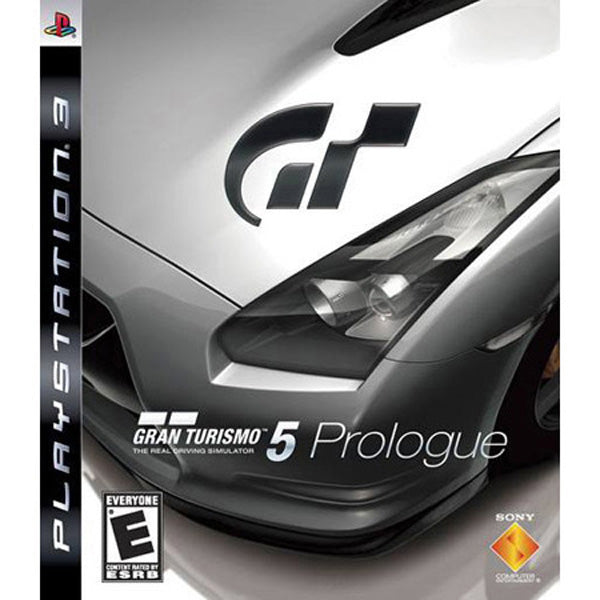 Gran Turismo 5 Prologue game cover for PlayStation 3 with car design.