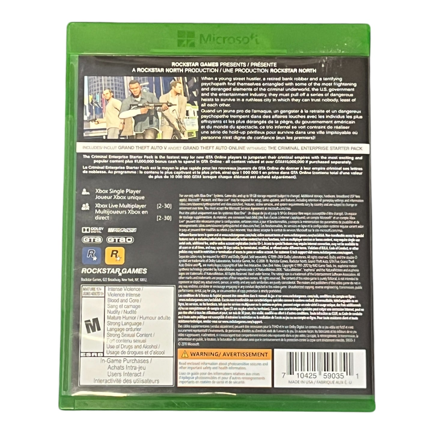 Grand Theft Auto V (Xbox One)