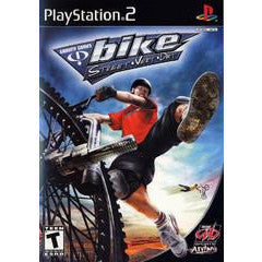 PlayStation 2 game cover for 'bikes: street warriors' with a person on a bike.
