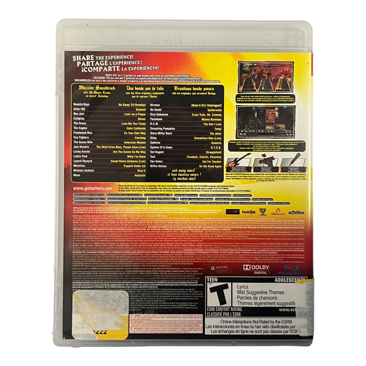 Guitar Hero: World Tour [Not For Resale] (PS3)