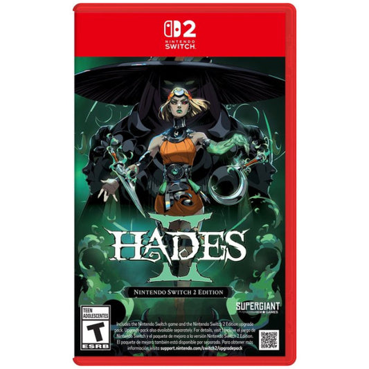 Nintendo Switch game case for 'Hades' with character illustration on a red and black background