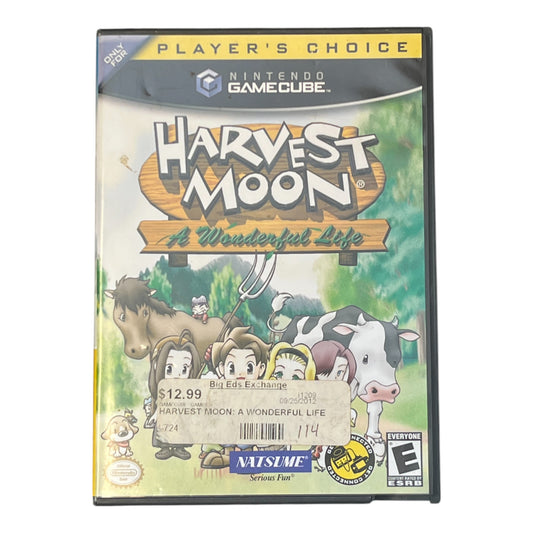 Harvest Moon A Wonderful Life (GC) - Case & Manual