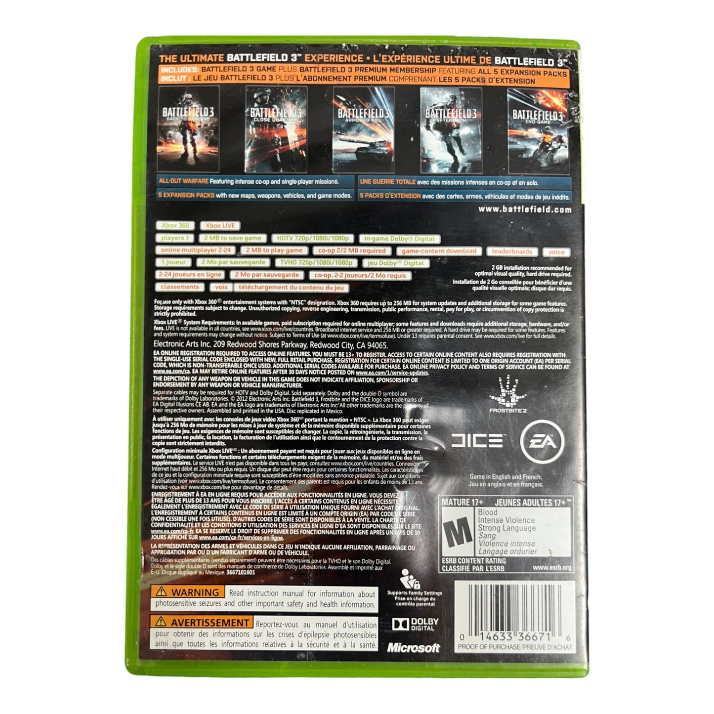 Battlefield 3 [Premium Edition] (Xbox 360)