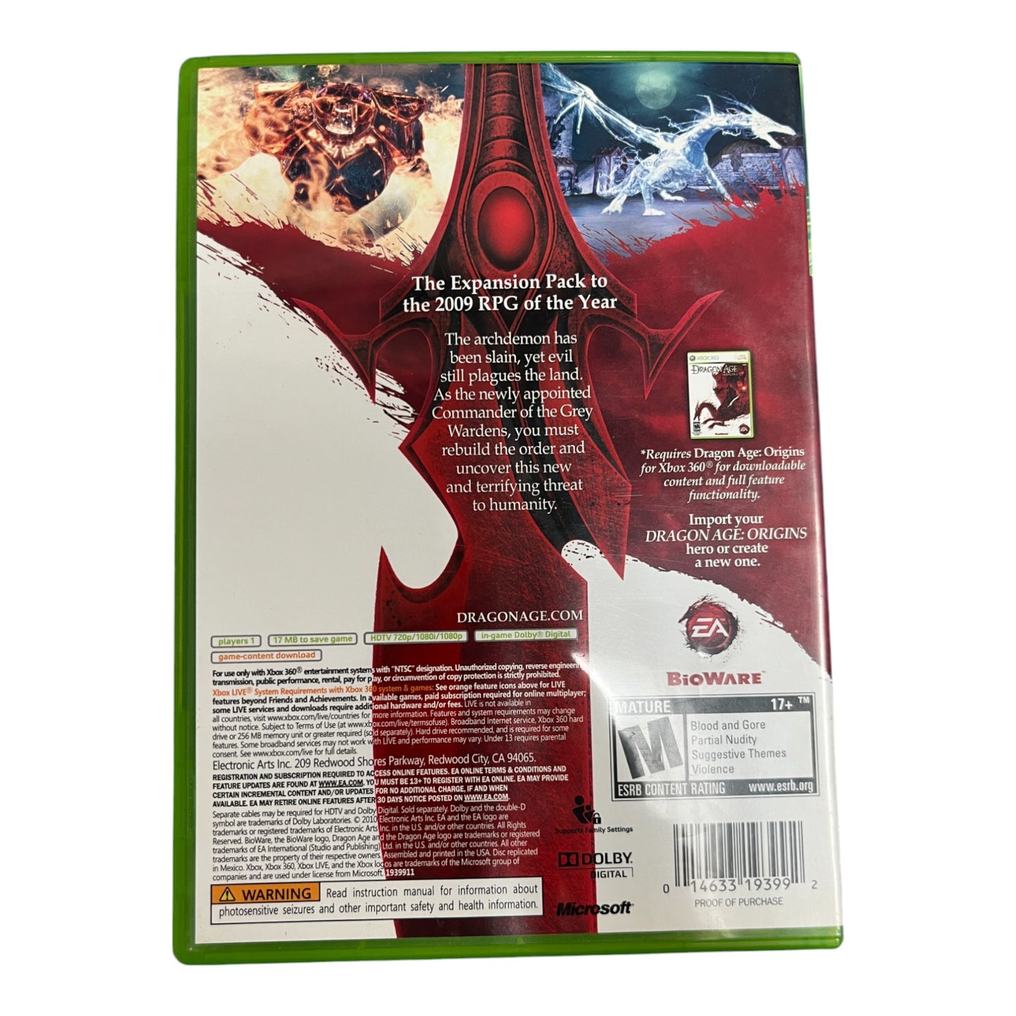 Dragon Age Awakening: Origins (Xbox 360)