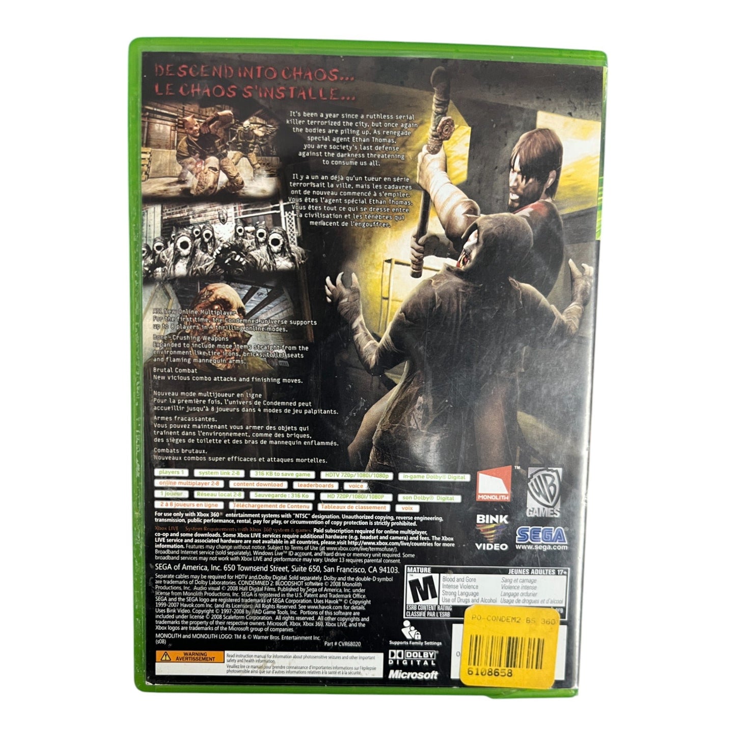 Condemned 2: Bloodshot (Xbox 360)