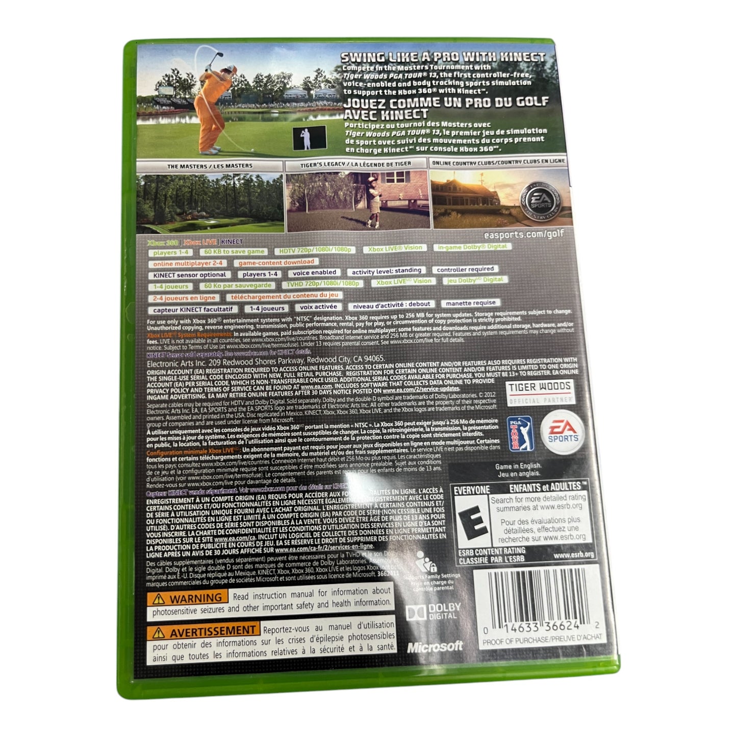 Tiger Woods PGA Tour 13 (Xbox 360)