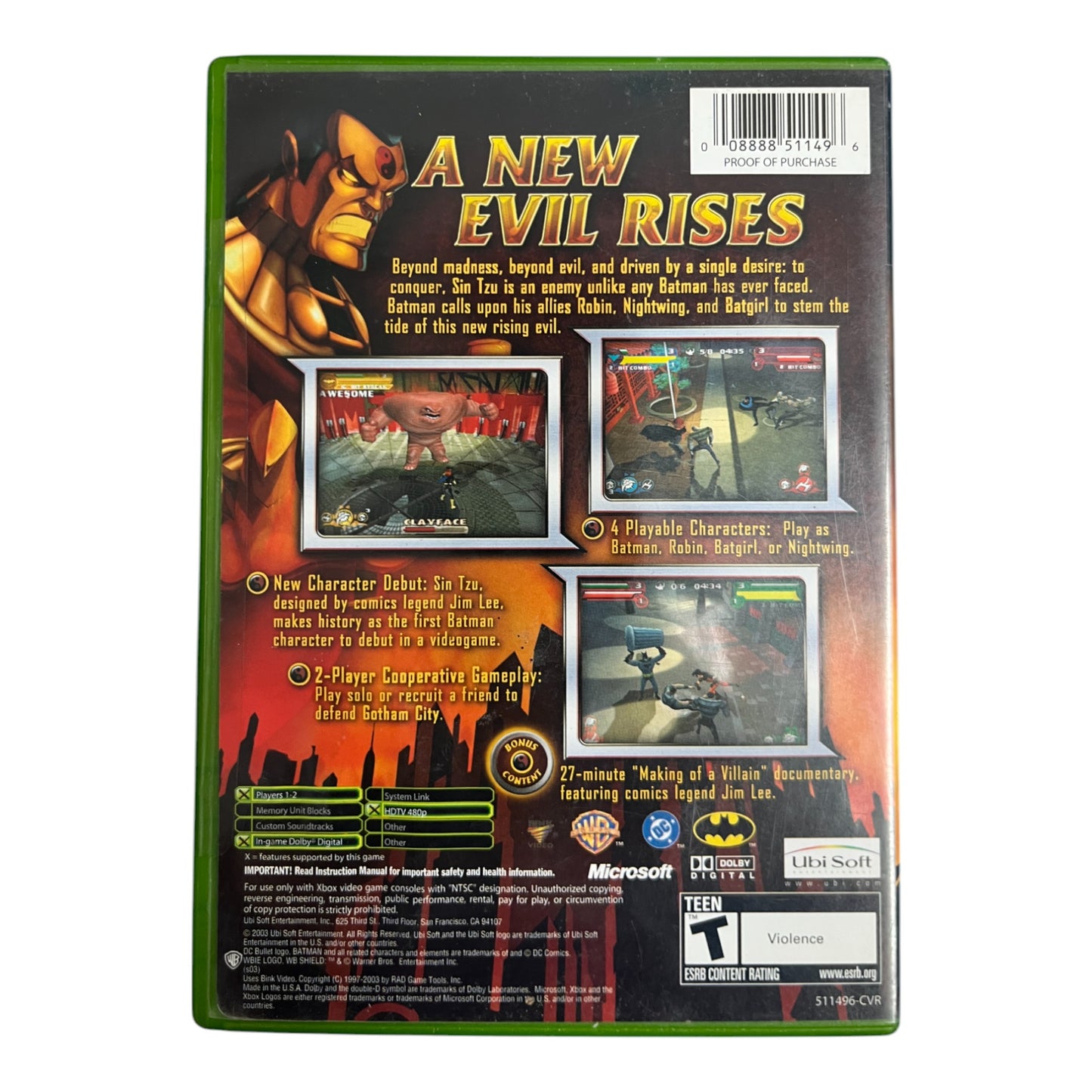 Batman: Rise Of Sin Tsu (Xbox)