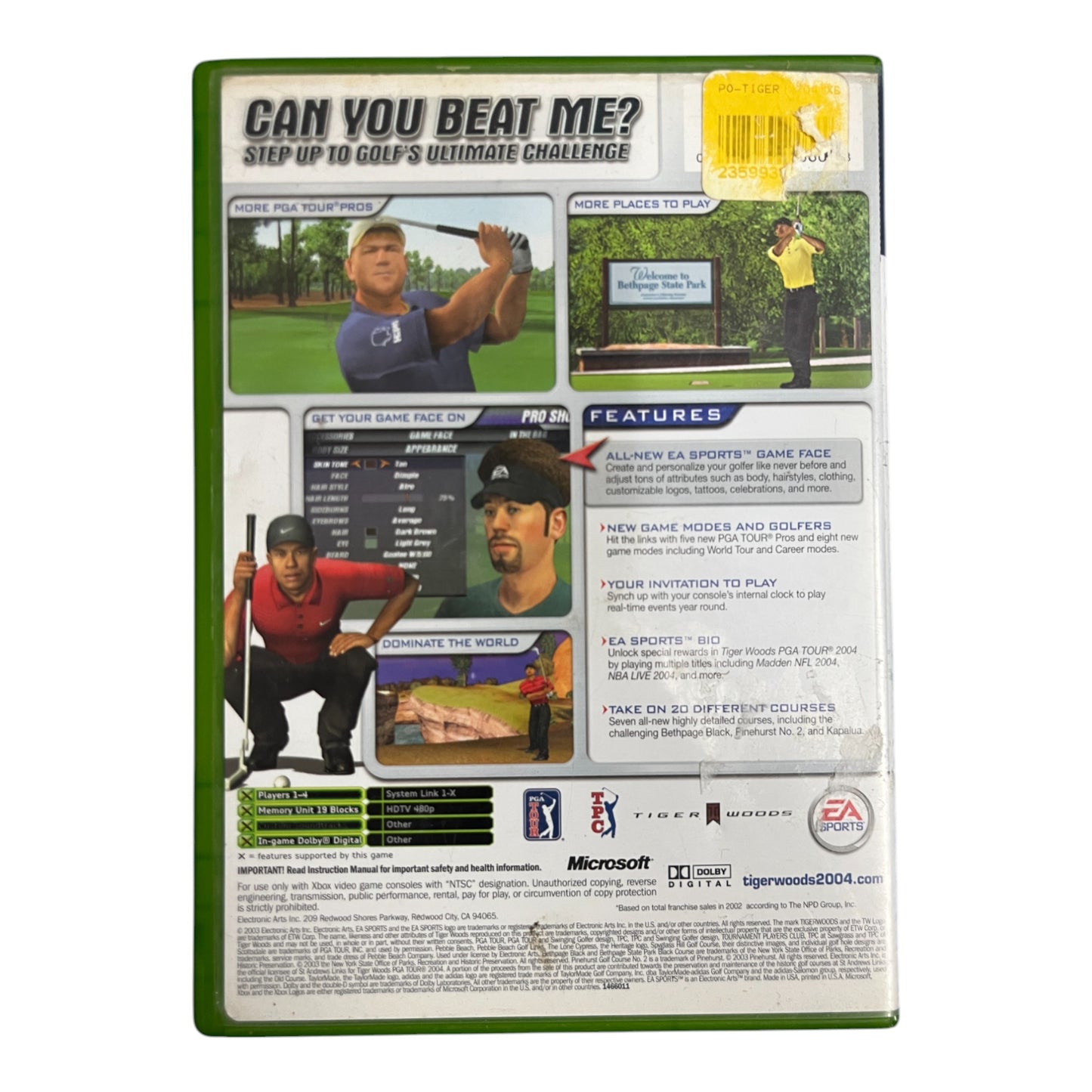 Tiger Woods PGA Tour 2004 (Xbox)