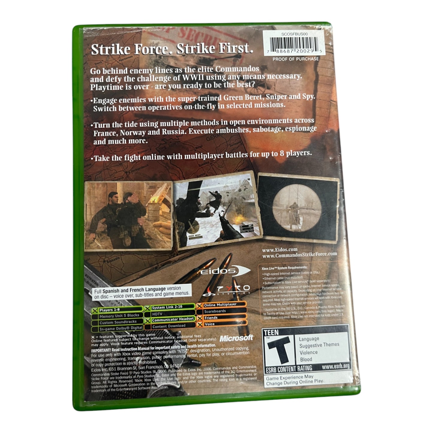 Commandos Strike Force (Xbox)