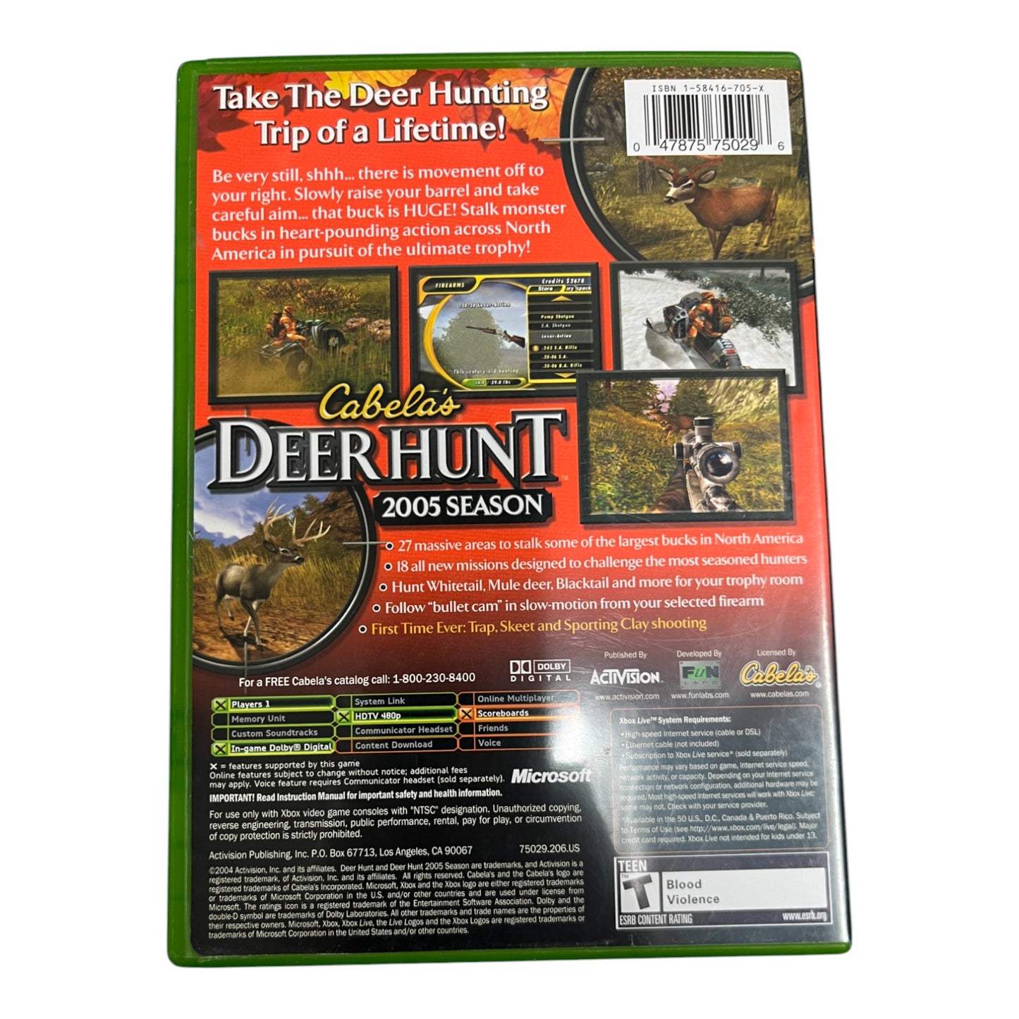 Cabela's Deer Hunt 2005 Season (Xbox)