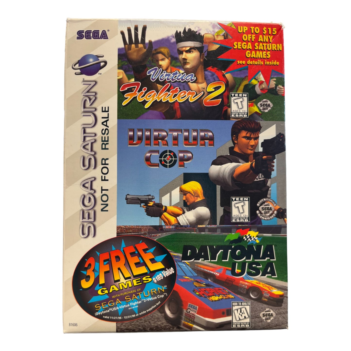 3 Free Game Pack: Virtua Cop, Virtua Fighter 2, Dayton USA