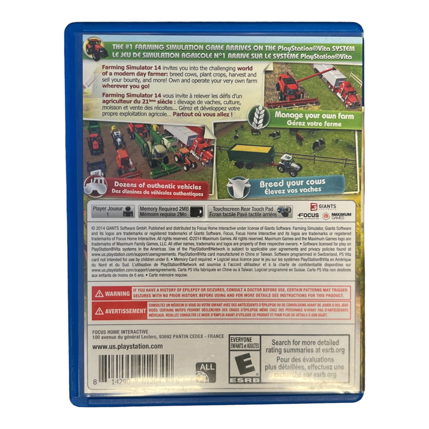 Farming Simulator 14 (PS Vita)
