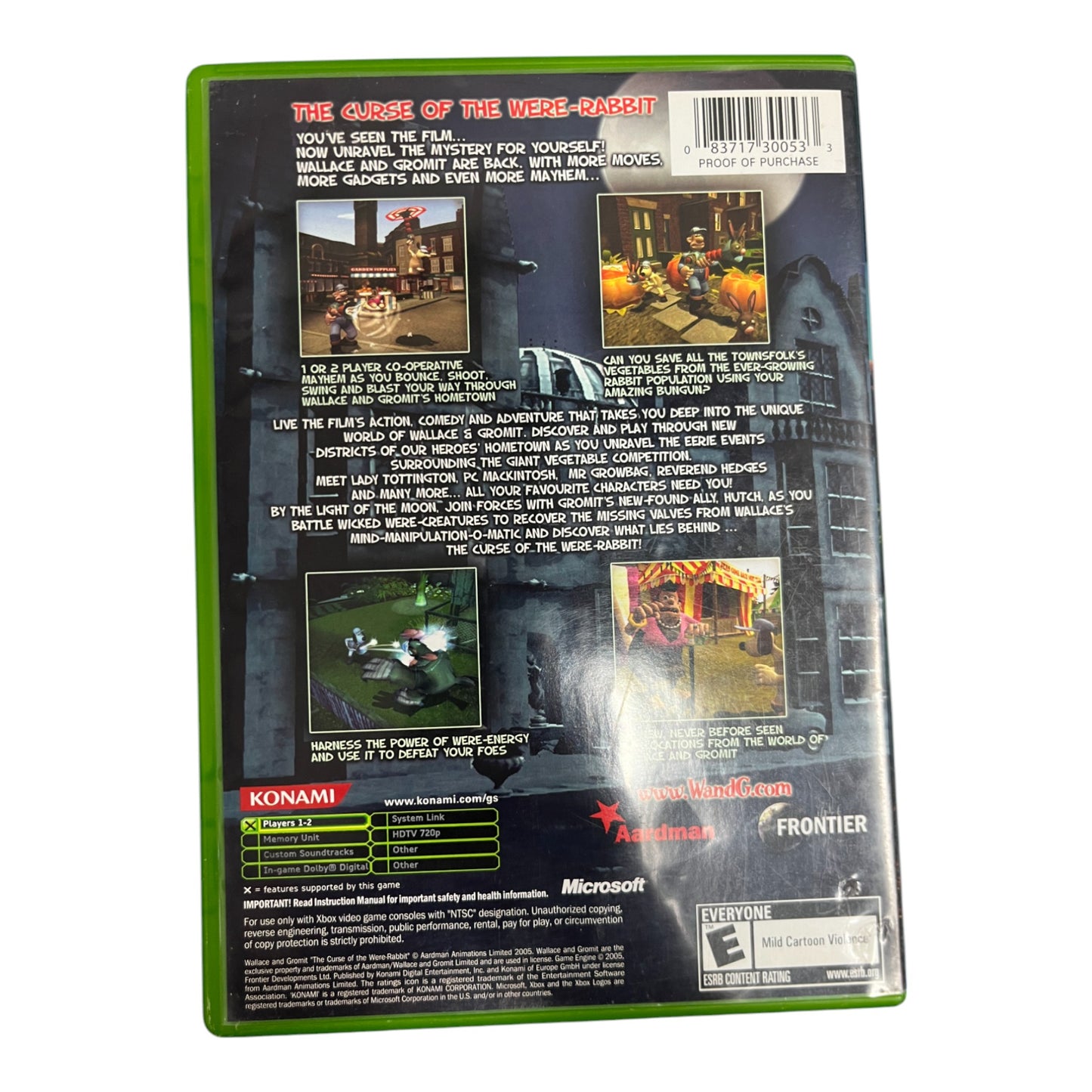 Wallace and Gromit: Curse of the Were Rabbit (Xbox)
