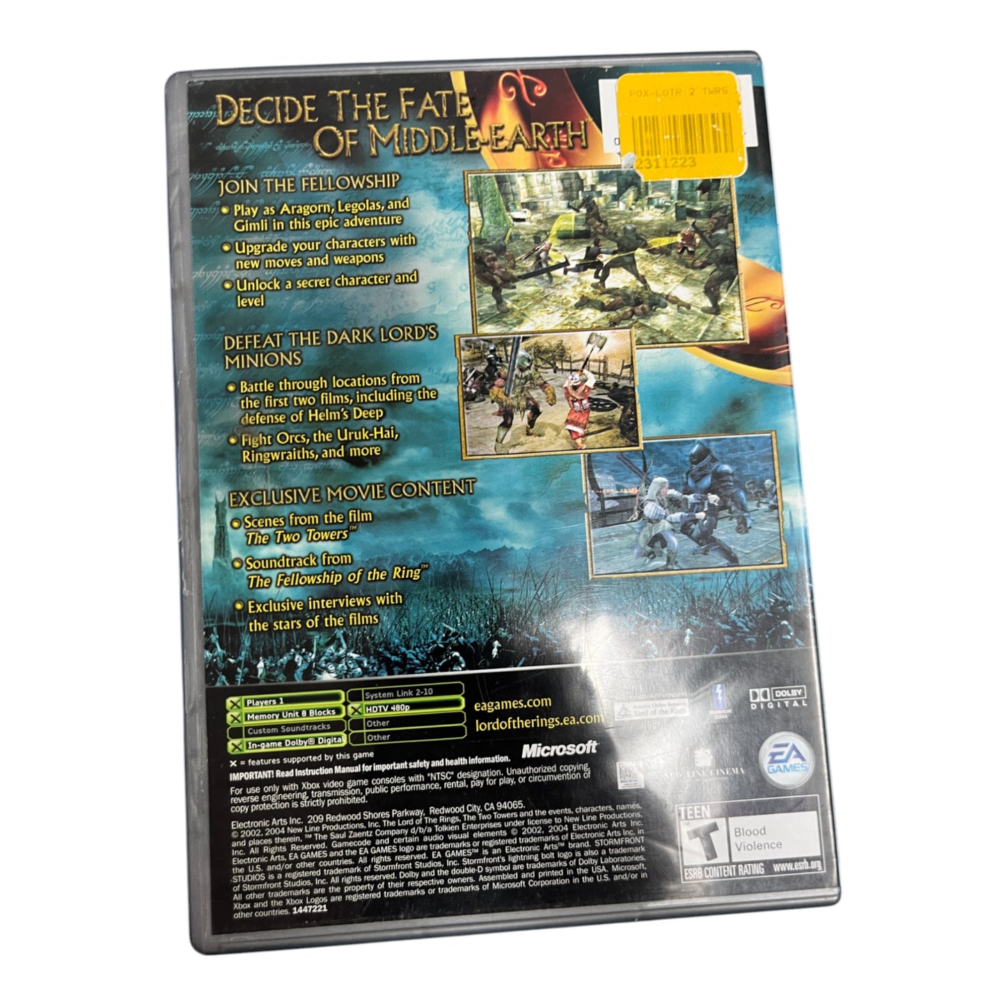 The Lord of The Rings: The Two Towers (Xbox)