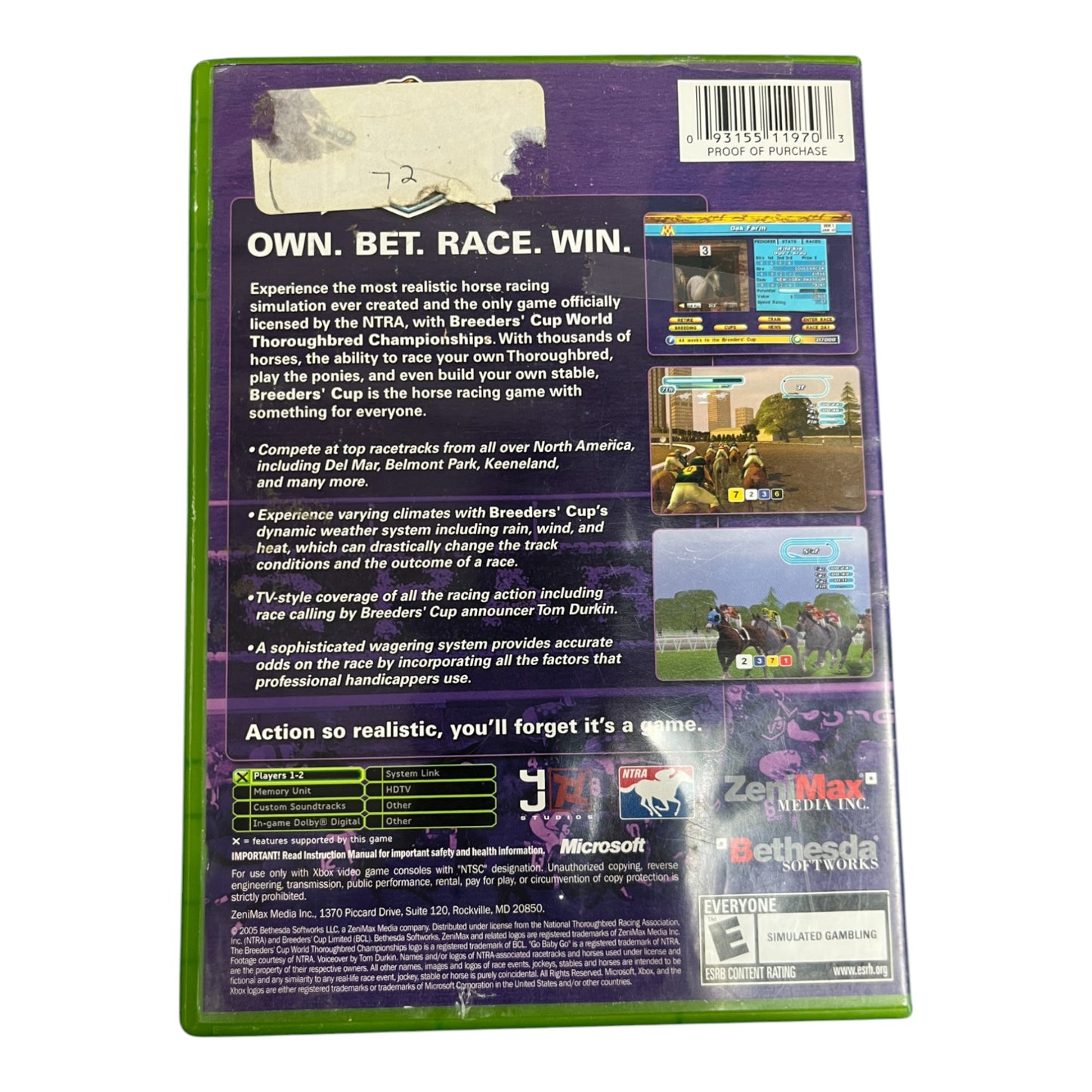 Breeders' Cup World Thoroughbred Championships (Xbox)