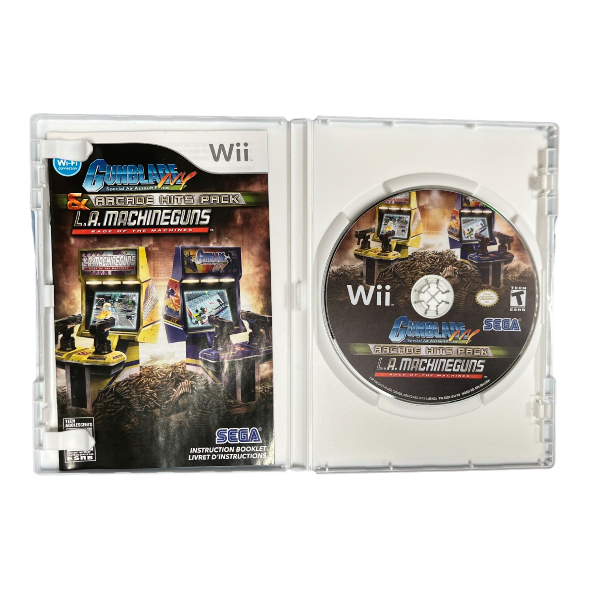 Gunblade NY and LA Machineguns Arcade Hits Pack for Nintendo high quality Wii