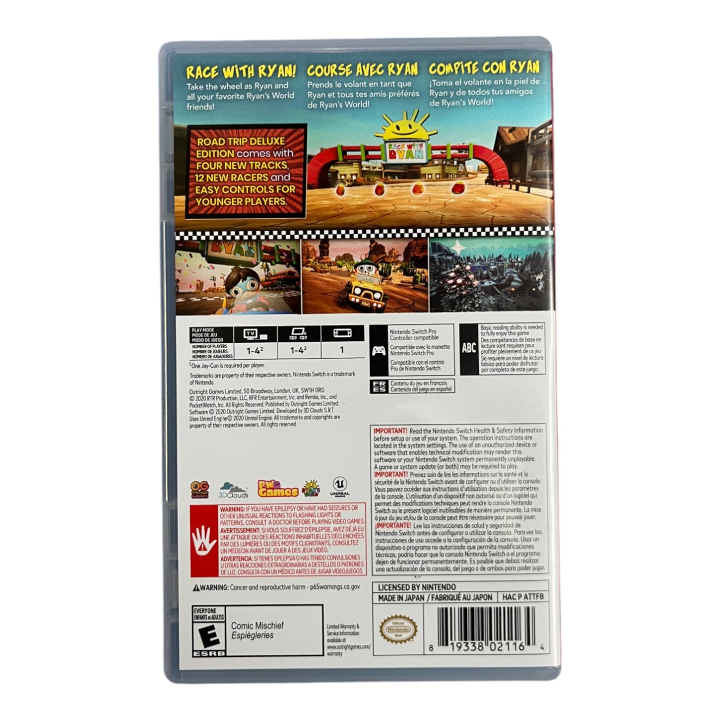 Race With Ryan: Road Trip [Deluxe Edition] (Switch)