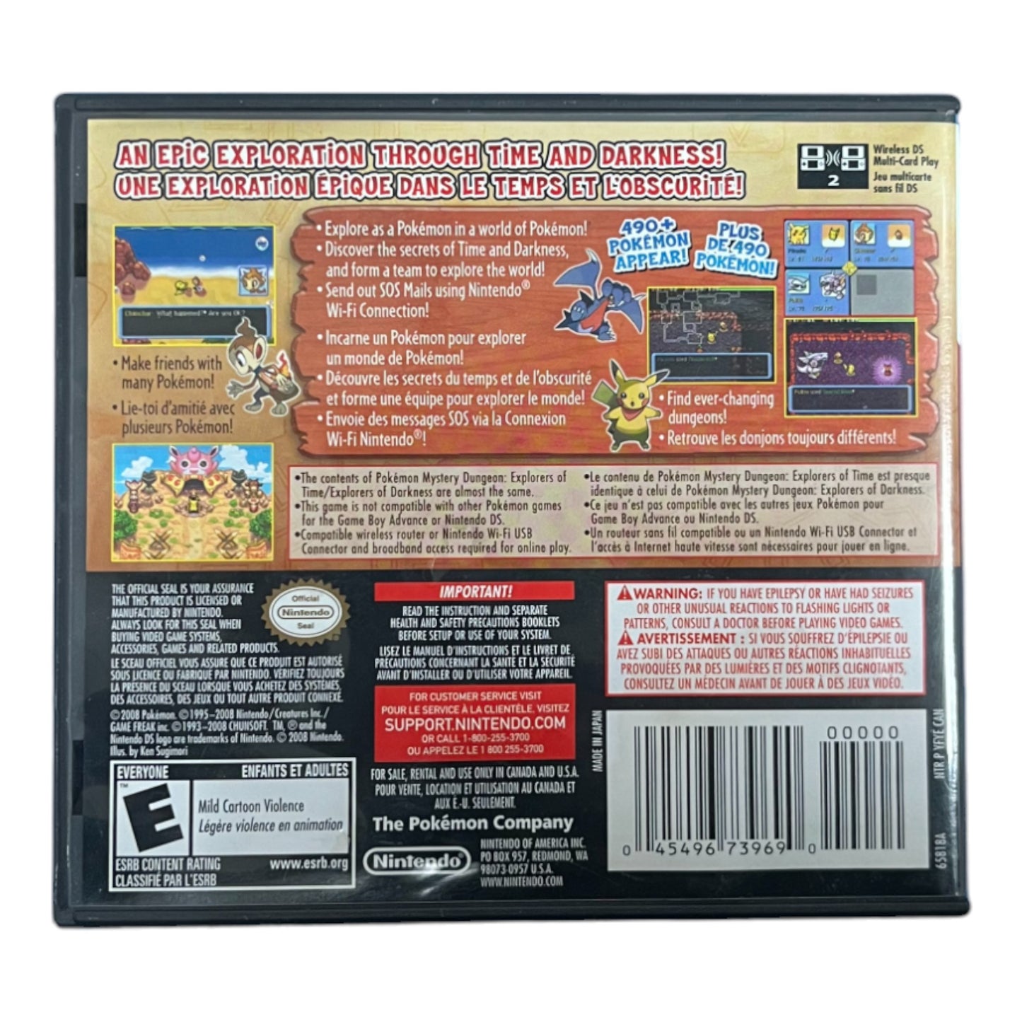 Pokemon Mystery Dungeon Explorers Of Darkness(DS)