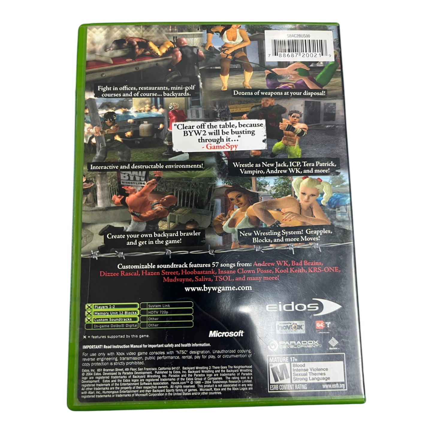 Backyard Wrestling 2 (Xbox)