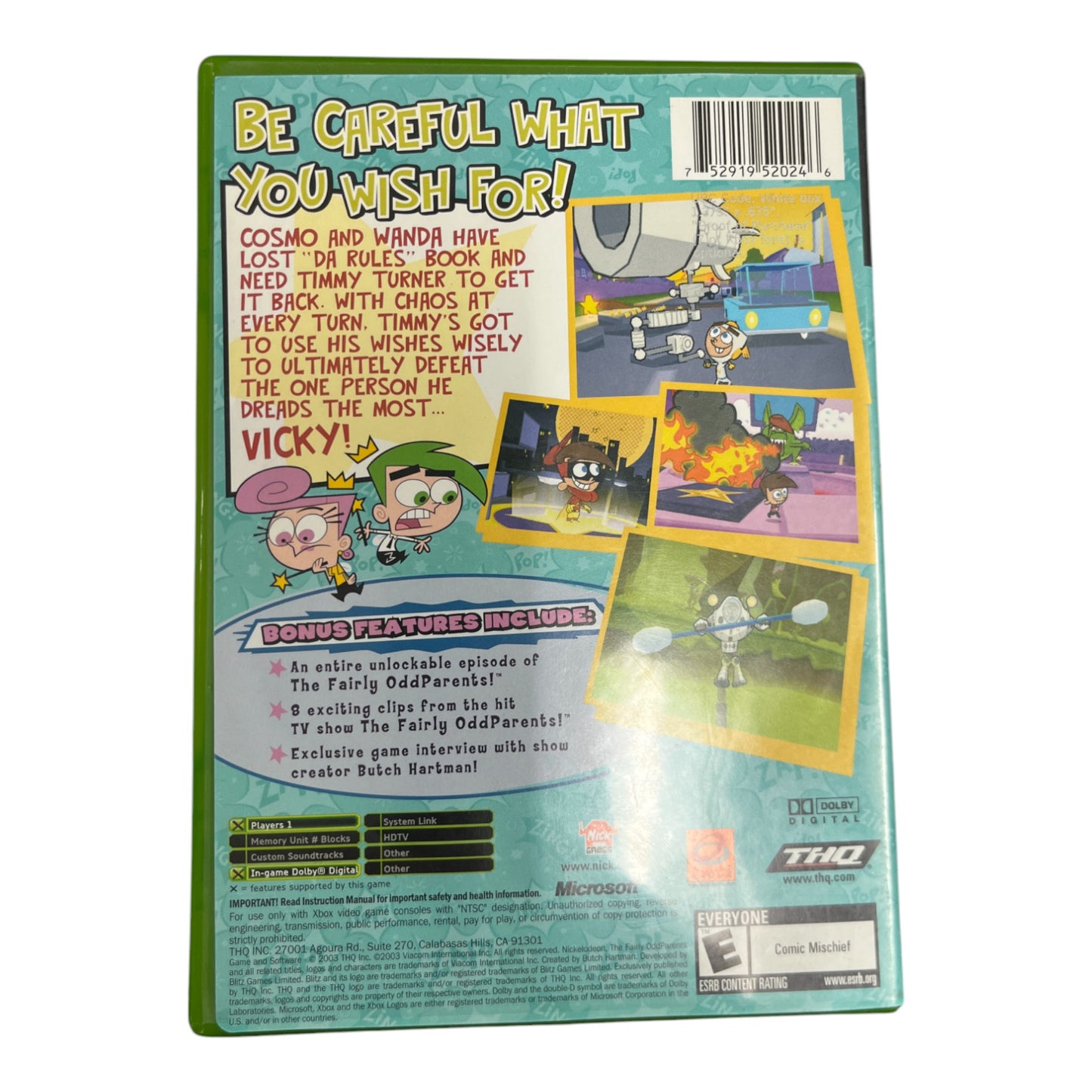 Fairly Odd Parents: Breakin' Da Rules (Xbox)