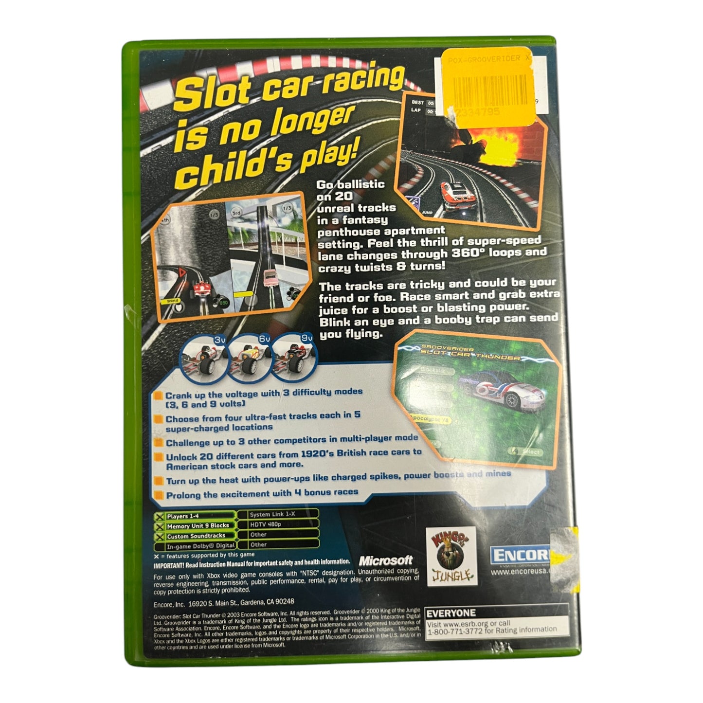 Grooverider Slot Car Thunder (Xbox)
